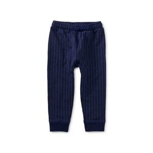 Tea Collection Good Sport Pocket Baby Joggers Blue Ticking Stripe 6-9 Months